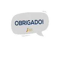 Obrigado Sticker by Serabi Gold