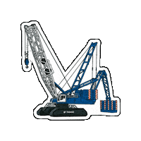 Crawler Crane Sticker by Tadano