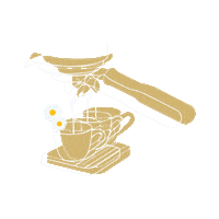 Space Yes Sticker by Common Grounds Coffee Roasters
