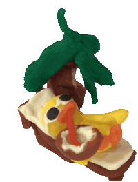Summer Clay Sticker