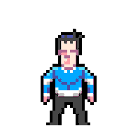 dbonani pixel pixelart boy super Sticker