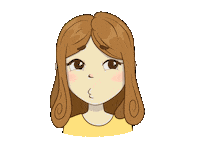 SenkiGirl girl emoji kissing shy Sticker