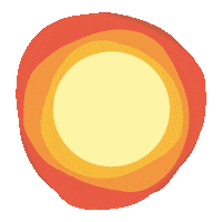 Sun Circle Sticker