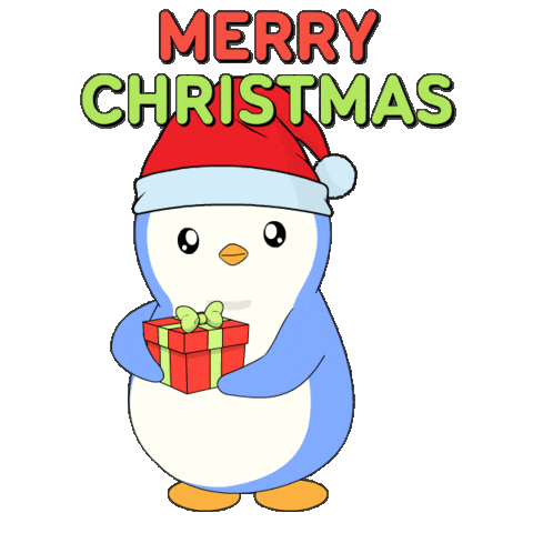 Merry Christmas Sticker by Pudgy Penguins