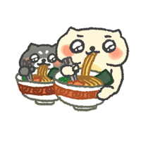 Cat Eat Sticker