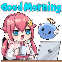 Working Good Morning Sticker by Squishiverse