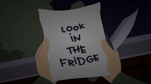 knife message GIF by South Park 