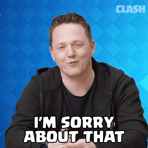 Im Sorry About That Clash Royale GIF by Clash