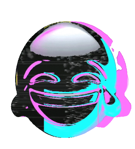 Glitch Emoji Sticker by #BASILIO