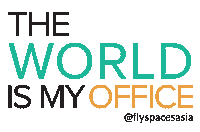 world office Sticker by FlySpaces Asia
