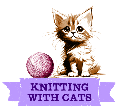 Cat Kitten Sticker by Gritty Knits