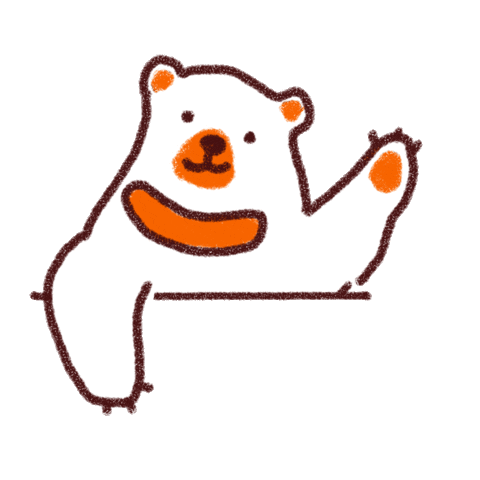 MyEduSolve cute hello hi bear Sticker