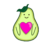 Avocado Авокадо Sticker by Flossy Style