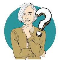 Thinking Question Sticker by Welps