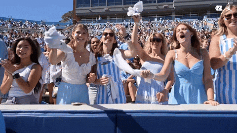 Lets Go Football GIF by UNC Tar Heels
