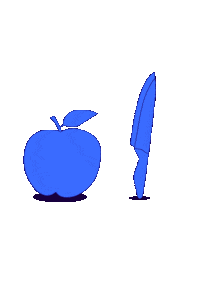 Apple Sticker by Choco