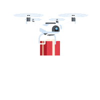 liguriadigitale christmas drone natale ld Sticker