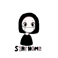 Corona Stay Home Sticker