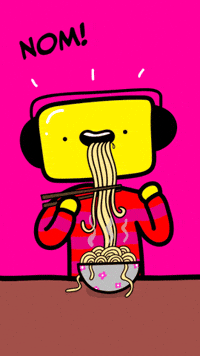 Hungry Noodles GIF by The Squibbles