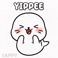 Happy So Excited GIF by Sappy Seals