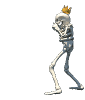 Mr Bones Fight Sticker by Ron The Killer