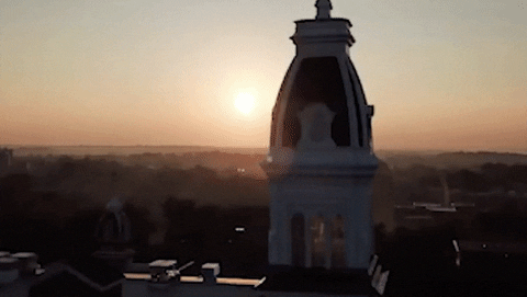 Notre Dame Sunrise GIF by Notre Dame of Maryland University