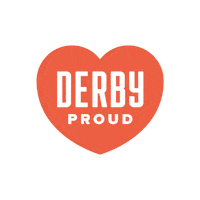 DerbyKansas heart derby derby kansas derbykansas Sticker