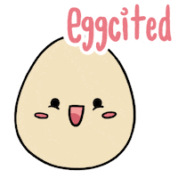 happy hard boiled Sticker by Aminal Stickers