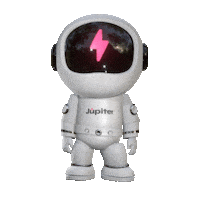 Space Robot Sticker by Jupiter Istanbul