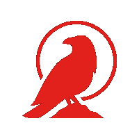 Saltire Crow Sticker by Saltire Motorcycles Ltd