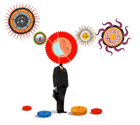 Ralphdharris giphygifmaker virus challenges frustrations GIF