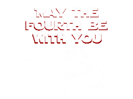 May The Fourth Be With You Star Wars Sticker