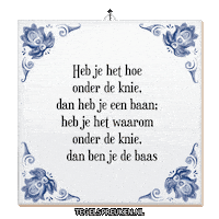 Humor Wijsheid Sticker by Tegelspreuken.nl