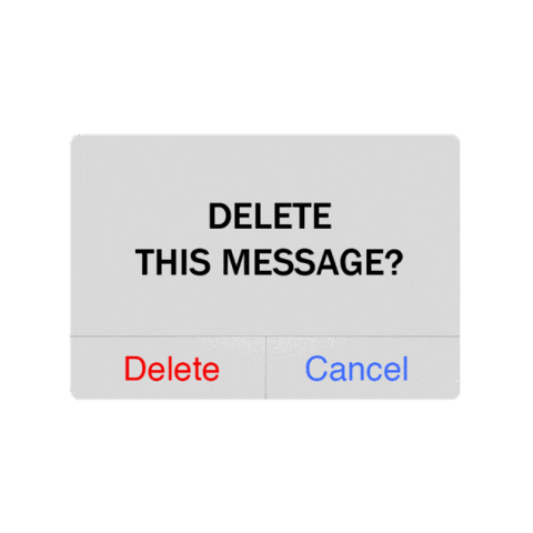 Message Delete Sticker by tomgalle