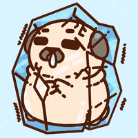 Shaking Ice Cold GIF by Puglie Pug