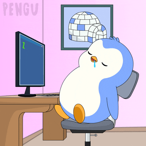 Sleepy Work GIF by Pudgy Memez