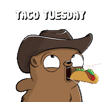 Hungry Tuesday Sticker by Fugz Official