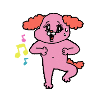 dance dog Sticker