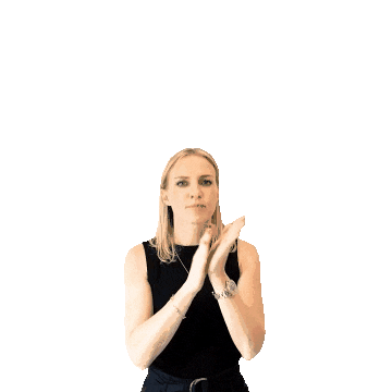 mediaquestltd giphyupload girl pointing blonde Sticker