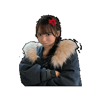 Angry Girl Group Sticker