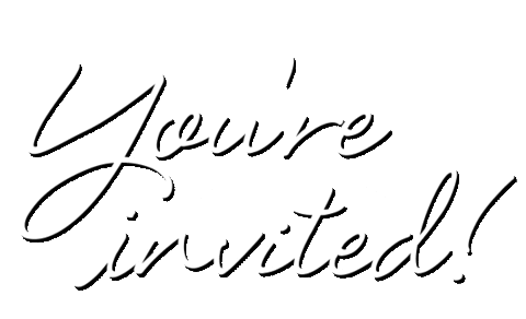 Youre Invited Sticker by Luminesque