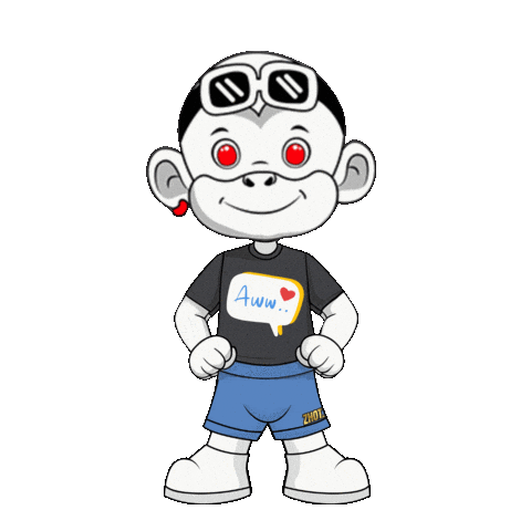 Drawing Monkey Sticker by Zhot