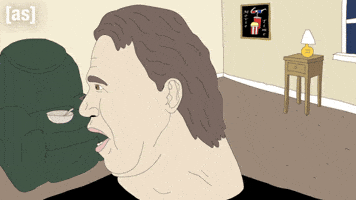 Shocked Turn Around GIF by Adult Swim