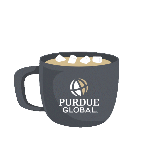 Hot Chocolate University Sticker by PurdueGlobal