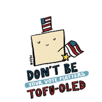 Freshoffthevote voting tofu aapi asian american Sticker