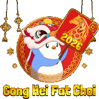 Chinese New Year Penguin Sticker by Pudgy Penguins