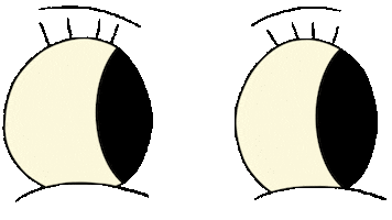 Big Eyes Face Sticker by julia farkas