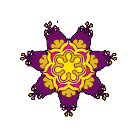 Flower Medal Sticker