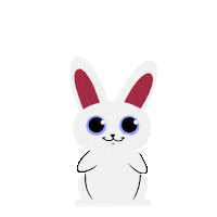 White Rabbit Love Sticker by thedoodlepeople