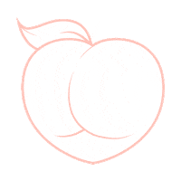 Peach Nonsurgical Sticker by Brazilian Booty Lift